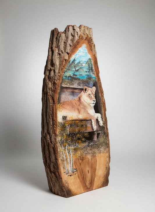 Dekor në trung druri