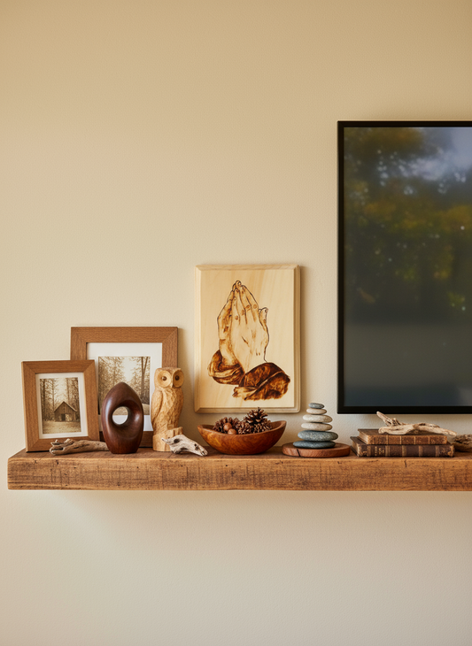 Duar në Lutje – Pirografi në dru natyral