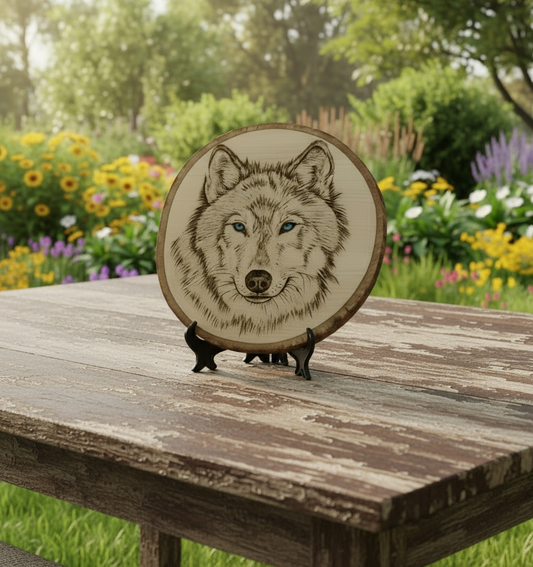 Ujku me Sy Blu – Art Pirografik në Dru